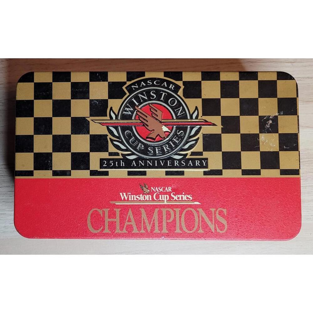 NASCAR Winston Cup Series 25th Anniversary Tin & 50 Match Books 1994-Open Box